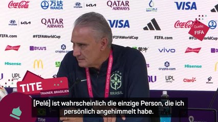 Tite emotional: "Gott segne dich Pele!"