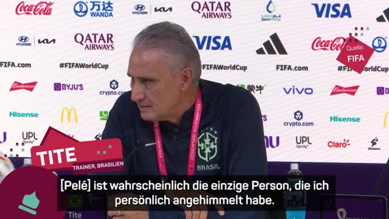 Tite emotional: 'Gott segne dich Pele!'