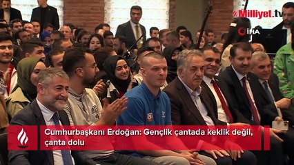 Cumhurbaşkanı Erdoğan, Şanlıurfa'da gençlerle buluştu