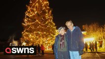 Couple’s first Xmas tree planted in their garden 44 years ago now stands 50ft high being the brightest landmark for miles