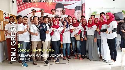Yel Yel Relawan Mandiri Jokowi Gresik (2)