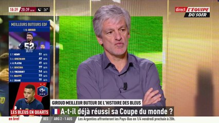 Giroud devient le meilleur buteur de l'histoire des Bleus - Foot - CM 2022