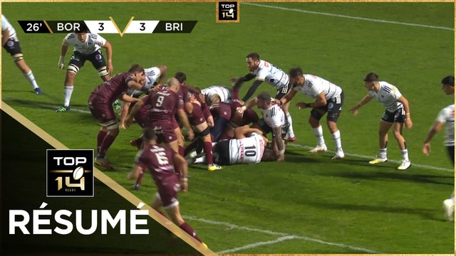 TOP 14 - Résumé Union Bordeaux-Bègles-CA Brive: 33-13 - J12 - 2022-2023