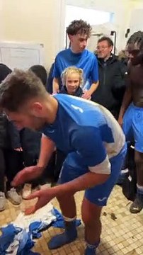 Célébration victoire ! ES Tourville / ESM Gonfreville 2 (Championnat R2 Groupe C le 04/12/2022)