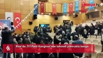 Rize’de, İYİ Parti Kongresi'nde tekmeli yumruklu kavga