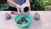 Cement project -Very Easy and Beautifull Flower Pot Making Craft for Home Decoration