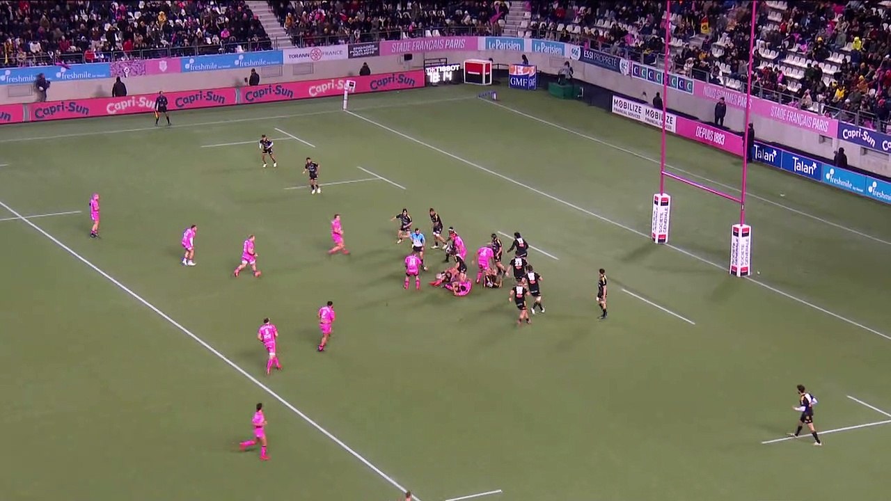 TOP 14 - Essai de Lester ETIEN (SFP) - Stade Français Paris - Stade Rochelais - Saison 2022:2023