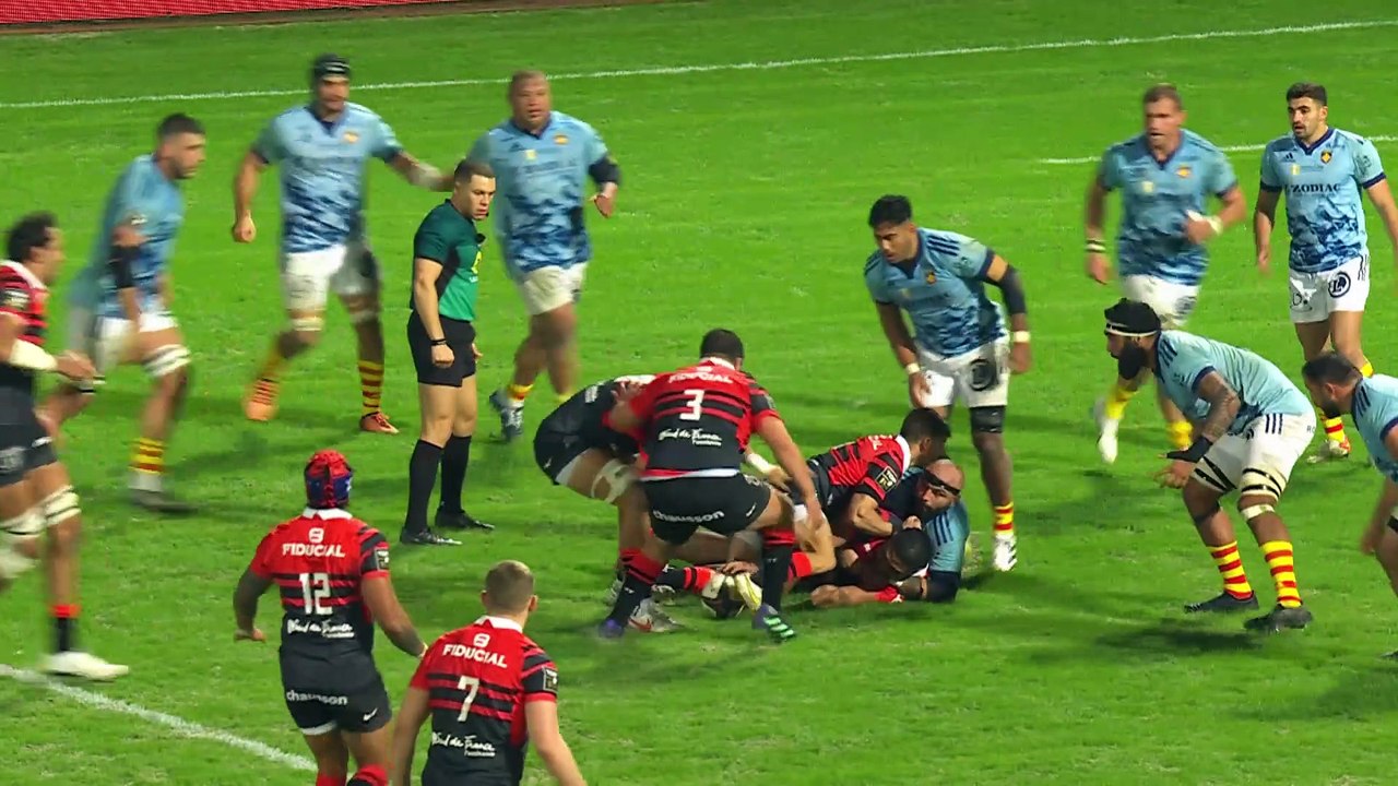 TOP 14 - Essai de Jack WILLIS (ST) - Stade Toulousain - USA Perpignan - Saison 2022:2023
