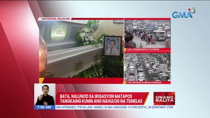 Bata, nalunod sa irigasyon matapos tangkaing kunin ang nahulog na tsinelas | UB