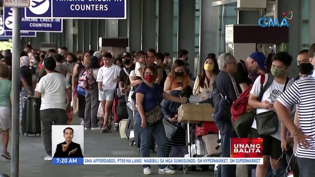 Lahat ng gate sa NAIA Terminal 3, binuksan para 'di magsiksikan ang mga pasahero | UB