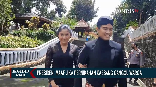 Jokowi Minta Maaf Jika Pernikahan Kaesang Ganggu Warga
