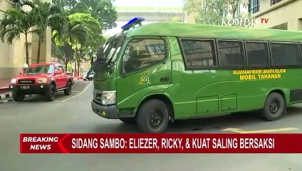 Pakai Mobil Tahanan Terdakwa Kuat Maruf, Ricky Rizal, dan Eliezer Menuju PN Jaksel