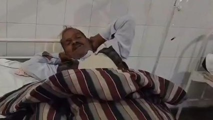 अमरोहा:शराब के नशे में कलयुगी बेटे ने पिता को बुरी तरह पीटकर किया घायल