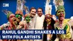 Rahul Gandhi Shakes A Leg With Folk Artists, Dances With Ashok Gehlot, Sachin Pilot Amid Bickering