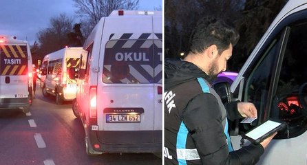 Bakırköy’de kurallara uymayan servis şoförlerine ceza