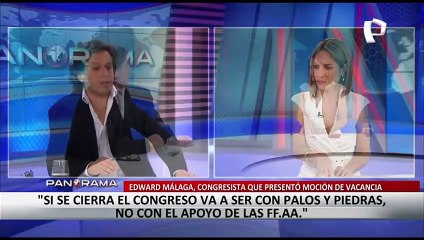 Edward Málaga: "Si se cierra el Congreso va a ser con palos y piedras, no con el apoyo de las FF.AA"