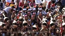 Opening ceremony choir song at the Hornbill festival, Nagaland