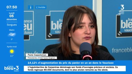La précarité des étudiants face à l'inflation, avec Paola Cappeleman