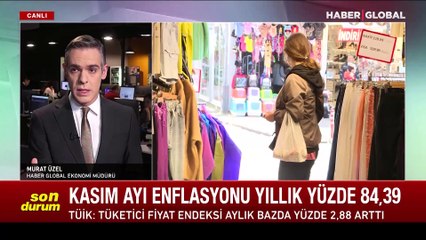 Enflasyon rakamları açıklandı
