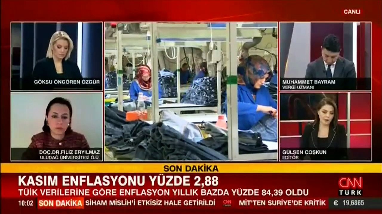Son dakika... Kasım ayı enflasyonu açıklandı
