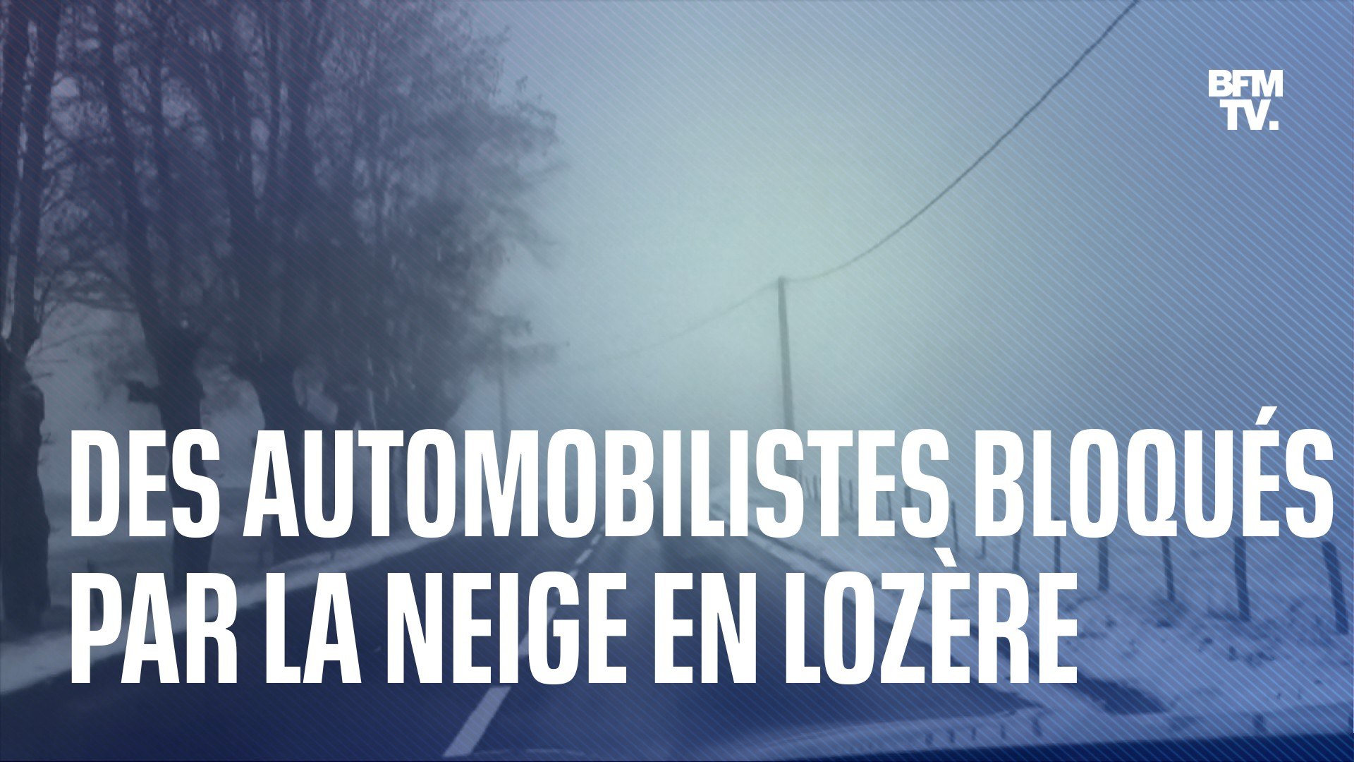De fortes chutes de neige immobilisent une centaine d'automobilistes sur  l'A75 en Lozère - Vidéo Dailymotion