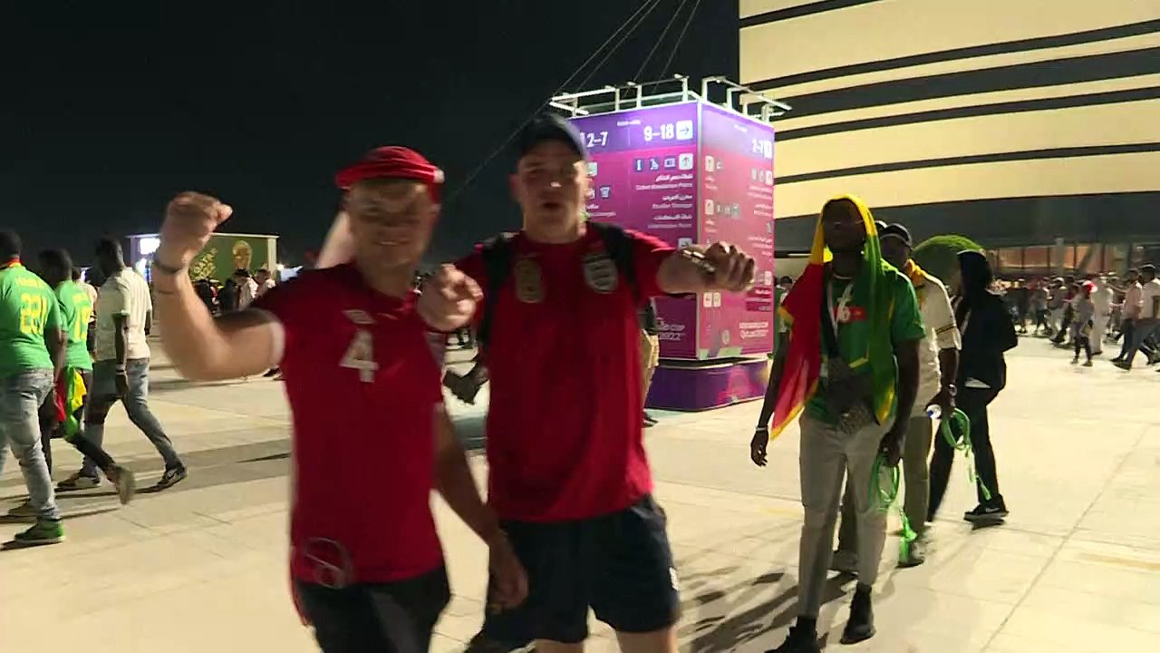 مشجعو إنكلترا يحتفلون بتأهل منتخبهم إلى الدور ربع النهائي