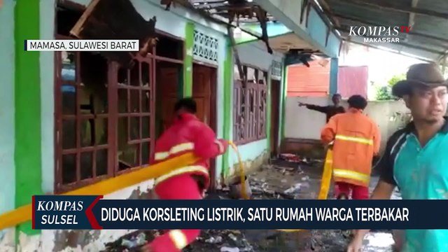 Diduga Korsleting Listrik, Satu Rumah Warga Terbakar
