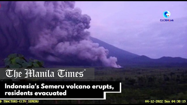 Indonesia's Semeru volcano erupts, residents evacuated