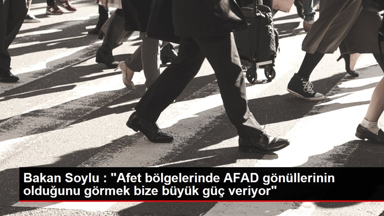Bakan Soylu : "Afet yönetiminde tamamen hazırız demek rehavete kapılmak bizatihi kendi başına afettir"
