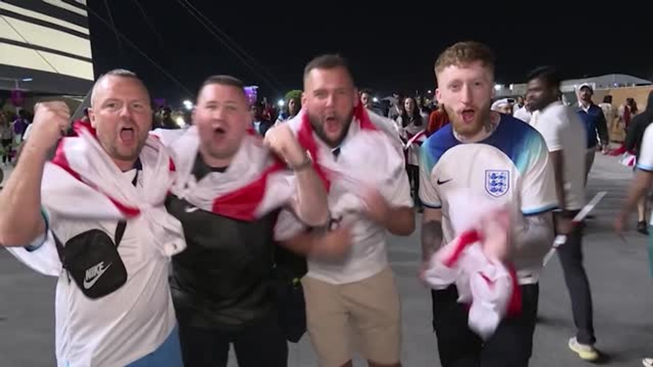 England-Fans nach Sieg 