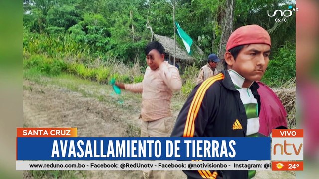 Avasallamientos de tierras en Guarayos por grupo de personas violentas, genera indignación en Santa Cruz