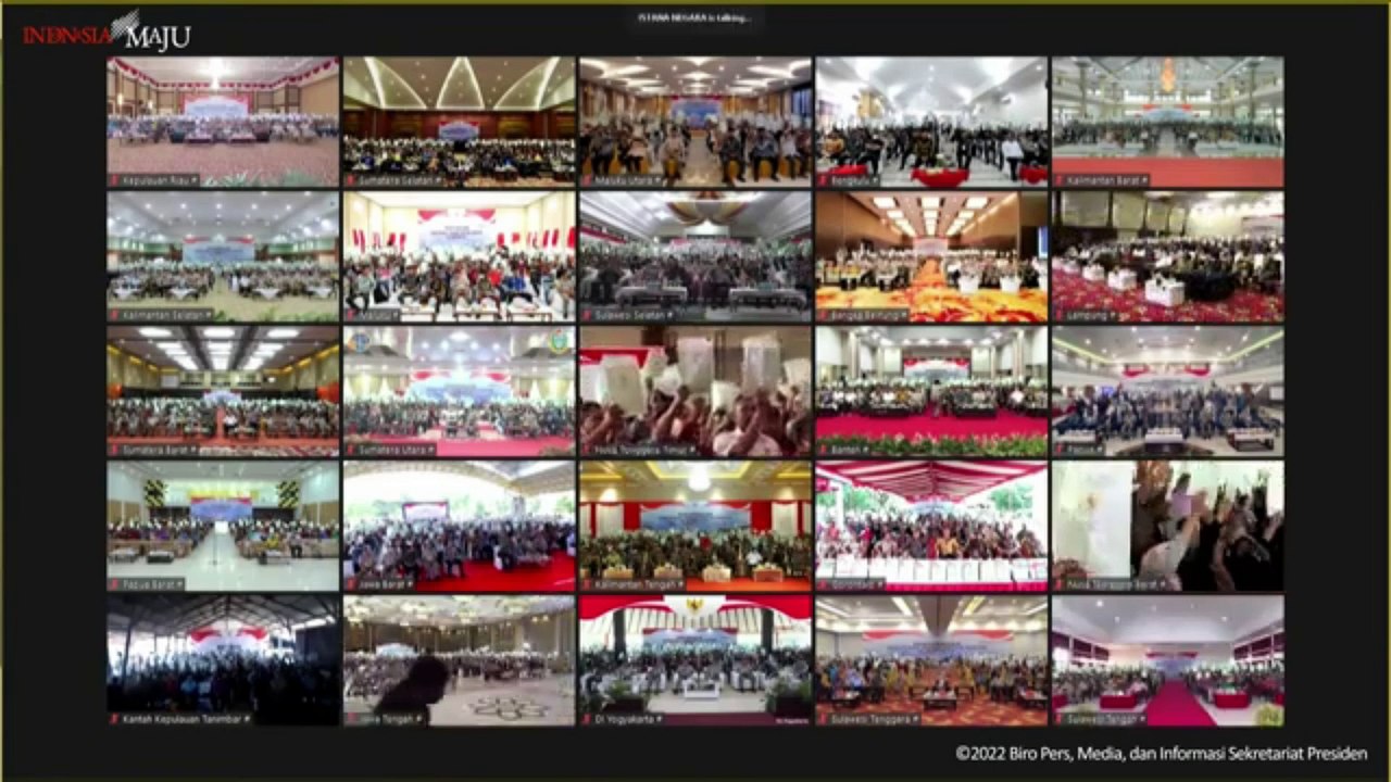 Di istana, Secara simbolis  Presiden Kembali bagikan 1,5 juta sertifikat tanah untuk rakyat tahun 2022 ini...!!!