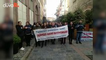 Evde Bakım İşçileri yeniden belediye önünde: Verilen sözler tutulsun