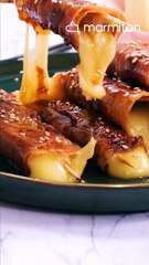 Yakitori au jambon cru et au fromage à raclette