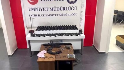 Fatih'te uyuşturucu ve silah ticareti baskını: 2 gözaltı