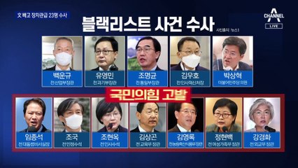 文만 빼고…전 정부 장·차관급 23명 수사
