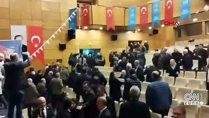 İYİ Parti kongresinde yumruklu kavga