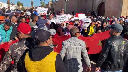Miles de personas protestan en Marruecos contra la inflación, la corrupción y la represión