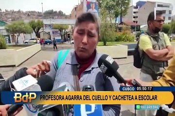 Cusco: denuncian a profesora por jalonear y propinar una cachetada a su alumno