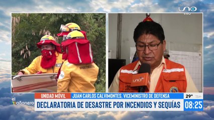 Ministerio de Defensa brinda informe de los incendios activos y sequía en Santa Cruz