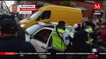 Dos lesionados tras accidente vial en Colonia Centro