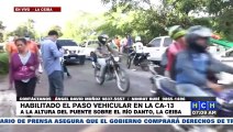 Liberado paso en puente sobre río Danto, La Ceiba tras toma de empleados de la salud
