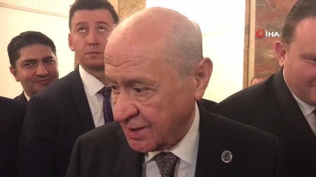 MHP Genel Başkanı Bahçeli: Eğer birisi bana anketle gelirse derse ki böyle böyle altı kişi anket yapıyoruz siz kime evet dersiniz veya benimsersiniz...