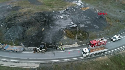 Kuzey Marmara Otoyolu'nda kimyasal madde alarmı
