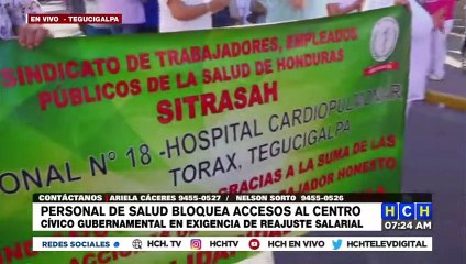 ¡Frente al CCG! Diferentes Organizaciones protestan exigiendo Reajuste Salarial