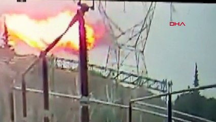 Bursa'da düşen uçak 380 bin voltluk yüksek gerilime çarpmış