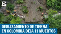 Derrumbe en una vía de Risaralda, Colombia, deja 11 muertos