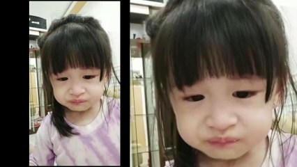 Anak nangis mau kasihan tapi lucu