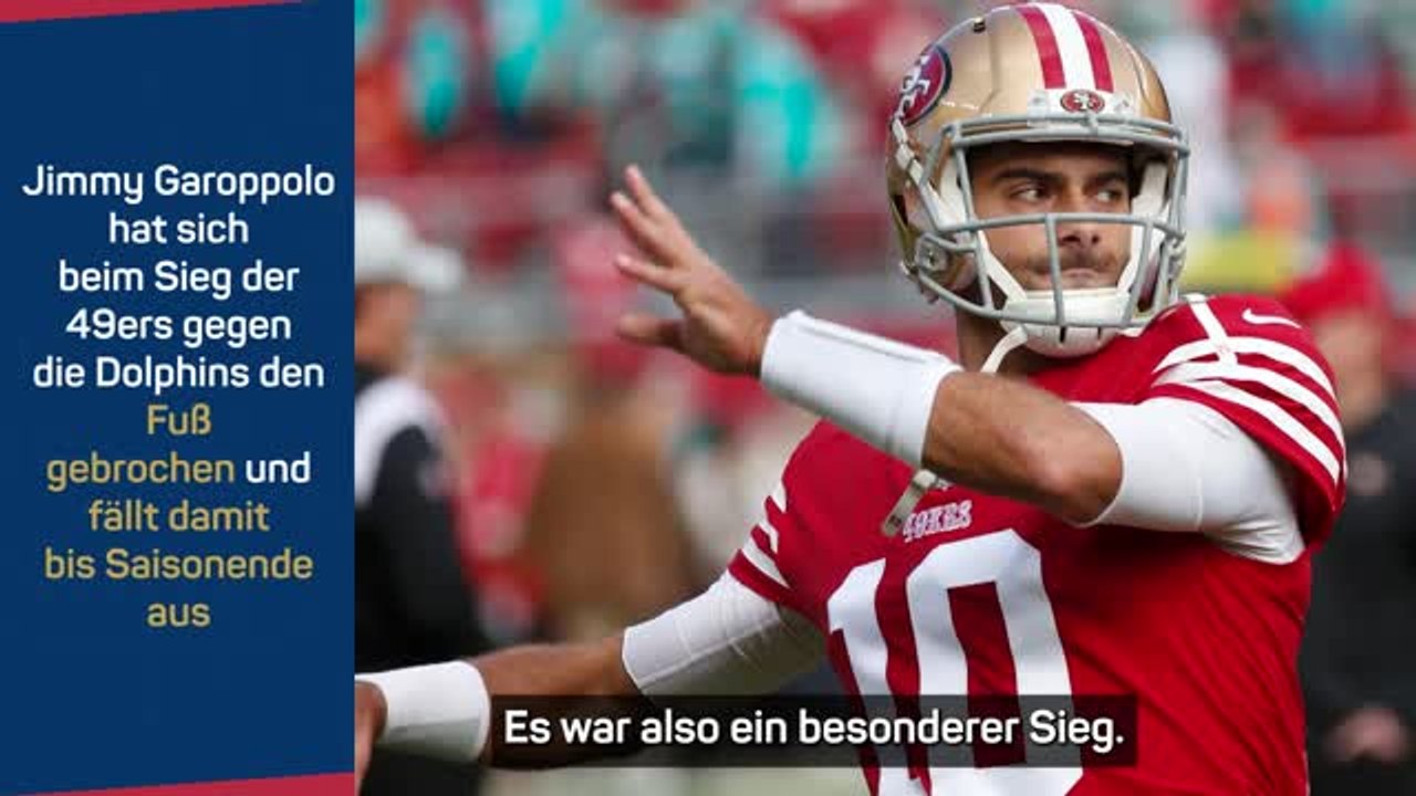 49ers-Coach: Garoppolo-Verletzung 'erschütternd'