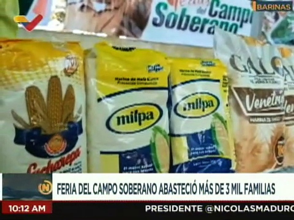 Más de 3 mil familias son abastecidas en la Feria del Campo Soberano en Barinas